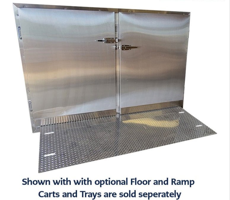 “4 Body Mortuary Cooler – 2 Door stainless steel unit – www.mymortuarycooler.com”