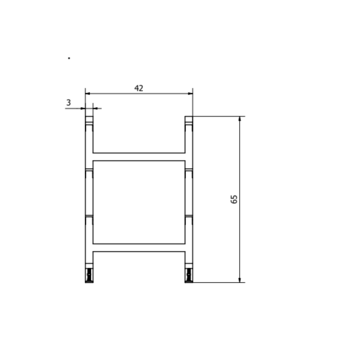 4 - Tier Cantilever Mortuary Racks– Model 2000 - 4TC - American Mortuary Coolers & Equipments