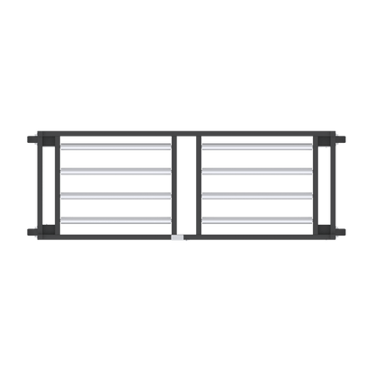 4 Tier End Loading Mortuary Rack | Model 2000 - 4TEL - American Mortuary Coolers & Equipments