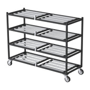 4 Tier Side-Loading Mortuary Rack