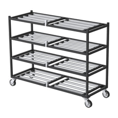 4 Tier Side-Loading Mortuary Rack