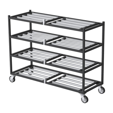 4 Tier Side-Loading Mortuary Rack