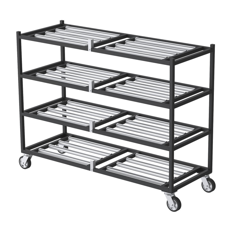 4 Tier Side-Loading Mortuary Rack
