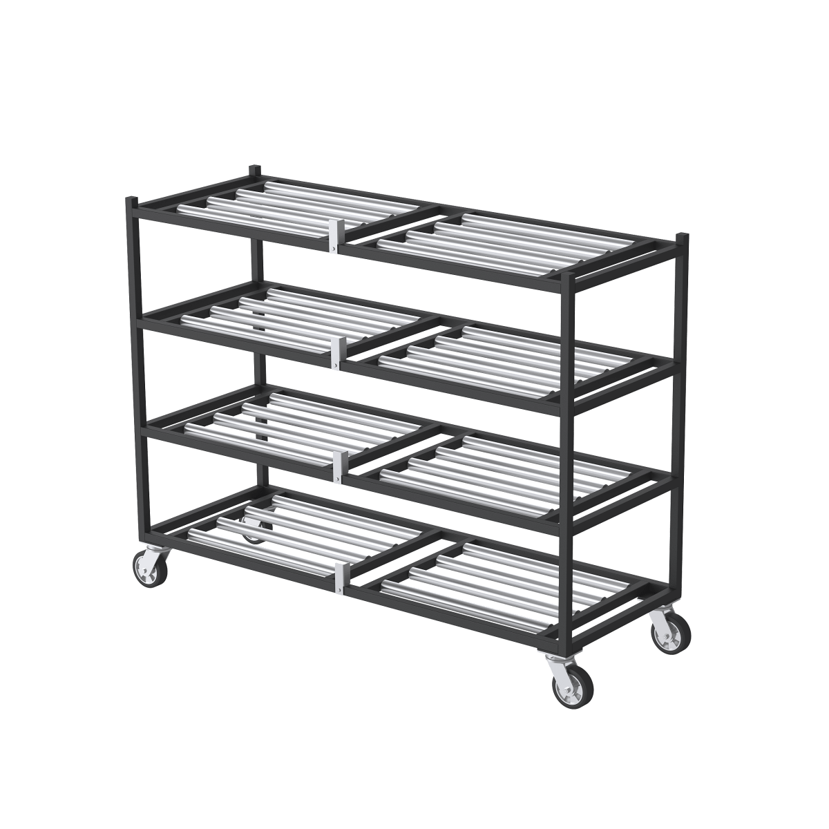 4 Tier Side Loading Mortuary Rack Model 2000-4TSL USA Made