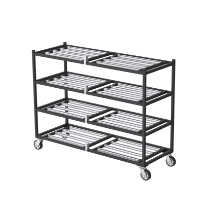 4 Tier Side Loading Mortuary Rack Model 2000-4TSL USA Made