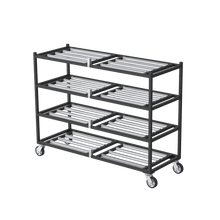 4 Tier Side-Loading Mortuary Rack | Cadaver Storage Rack | Morgue Cooling Rack | Walk-In Cooler 4 Body Rack USA Made
