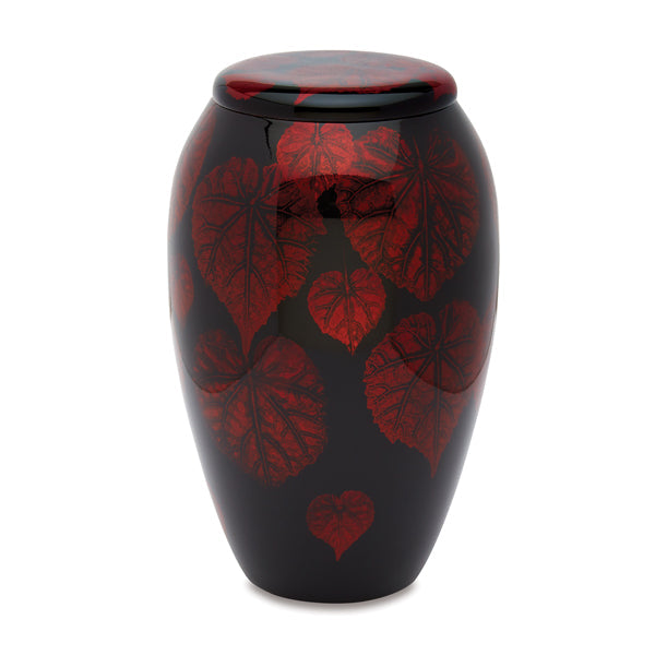 Autumn Falling Leaves Artist Urn — ISU-RJ-0001