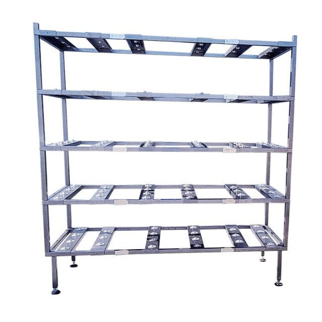 5 - Tier Stainless Steel Multi - Directional Mortuary Rack – 2000 - 5TMD - SST - American Mortuary Coolers & Equipments