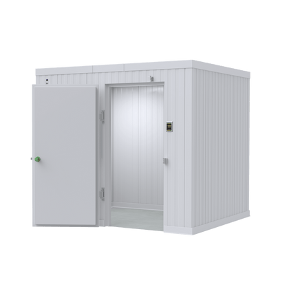 6x8 walk-in mortuary cooler Model AMC-0608, compact cadaver cold storage for funeral homes