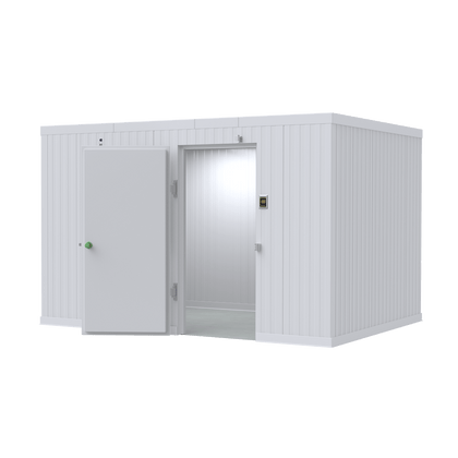 8x12 walk-in mortuary cooler Model AMC-0812, 10-body cadaver cold storage for funeral homes