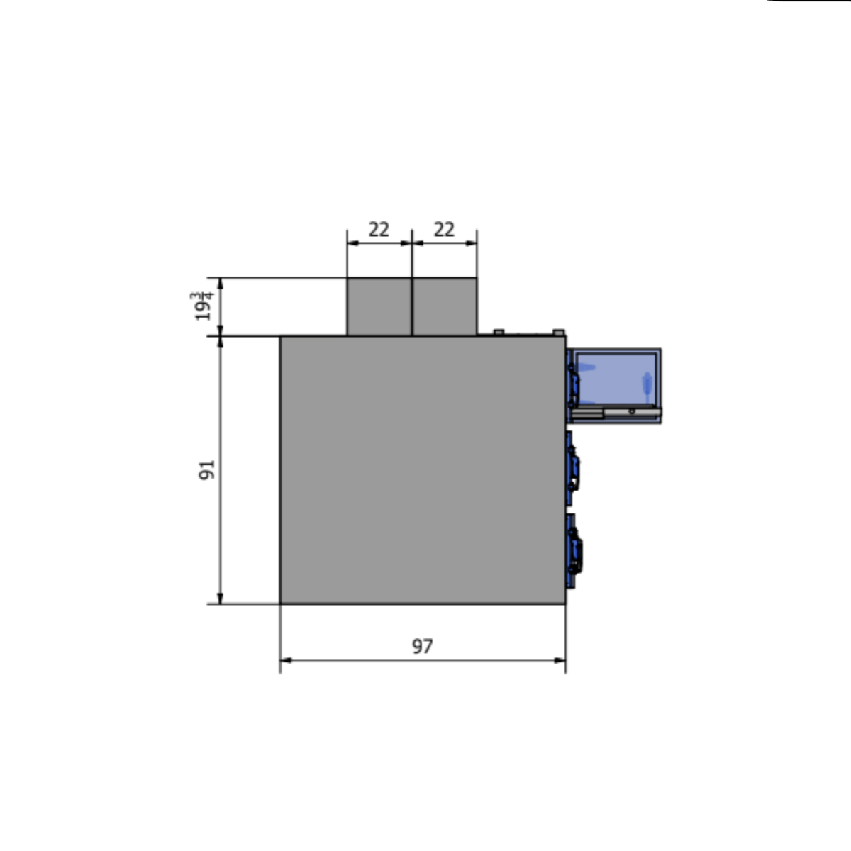 9 Bay Vault Style Morgue Cooler – Model 1070 - 09MB - American Mortuary Coolers & Equipments