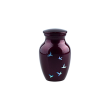Burgundy Cycle of Life Mother of Pearl Keepsake — ISU-RJ-0151