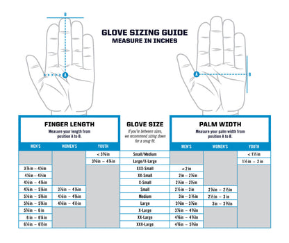 High risk latex embalming glove size chart, 15 mil glove sizing guide for mortuary PPE