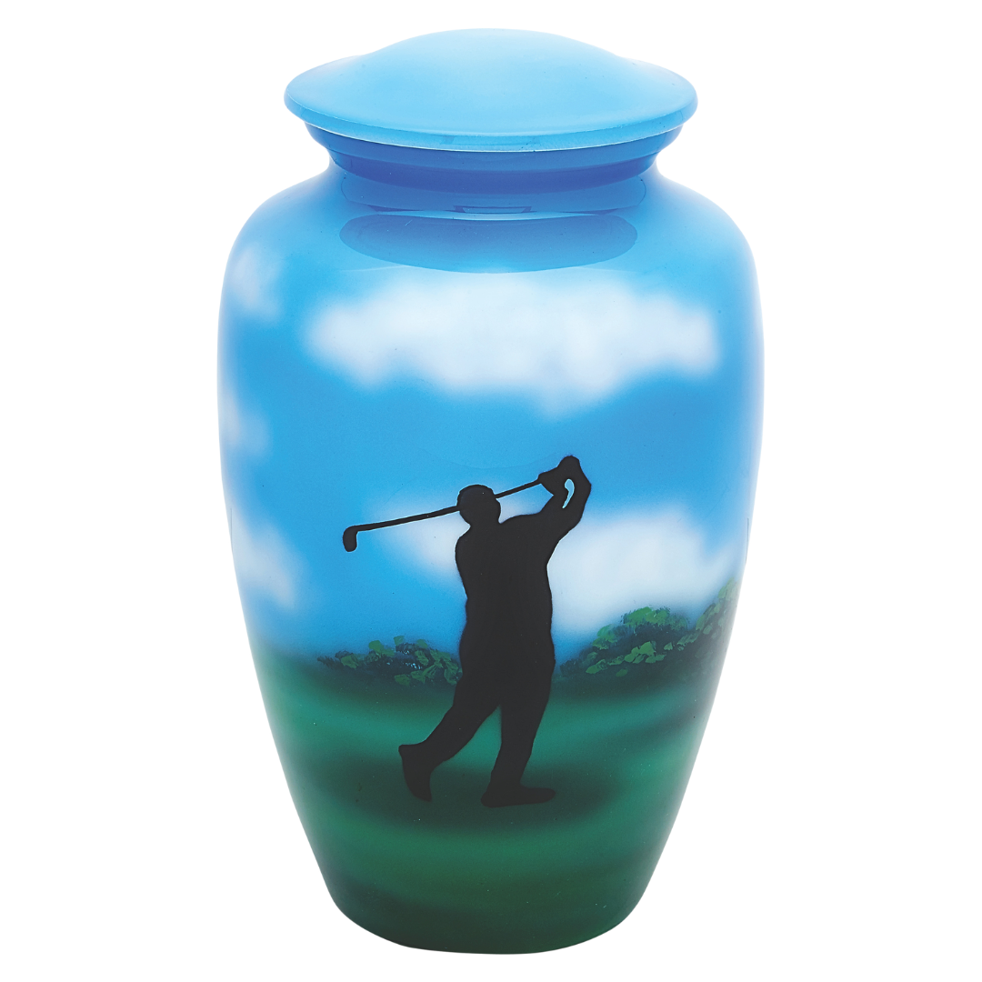 Down the Middle Artist Urn — ISU-RJ-0010