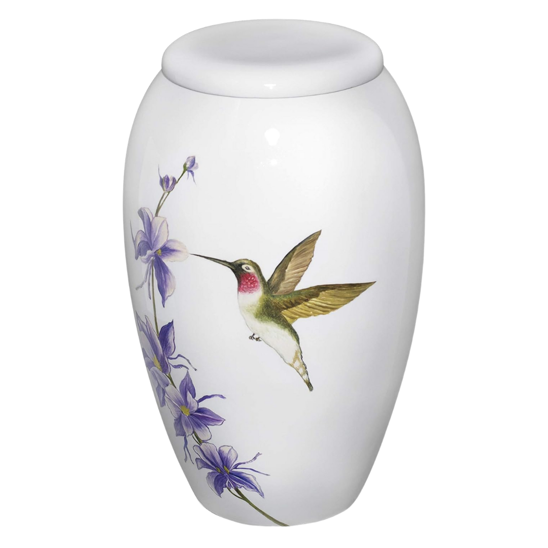 Hummingbird Delight Artist Urn — ISU-RJ-0024