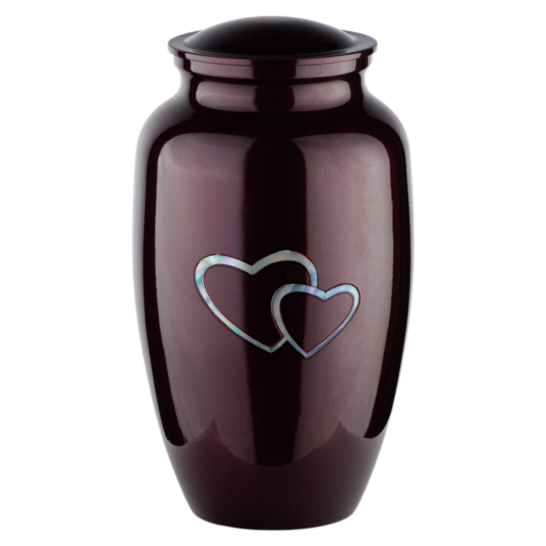 Hearts Forever Mother of Pearl Urn — ISU-RJ-0166