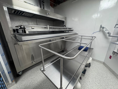 2-body bariatric vault-style morgue cooler, bariatric-capacity individual bay storage