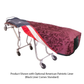 Quilted Cot Cover in Bremerton Burgundy Pattern