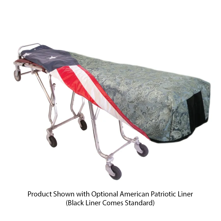 Quilted Cot Cover in Cascade Granite Pattern