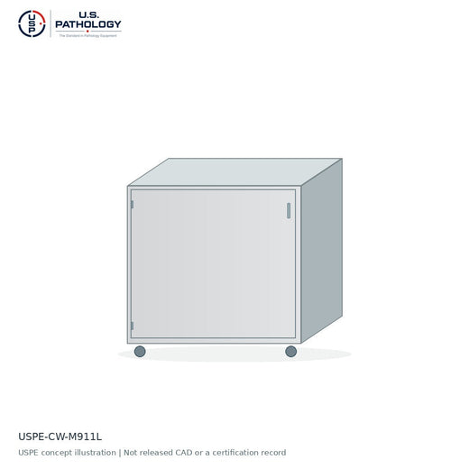 USPE Drawer / Door Mobile Cabinet, Left-Hinged
