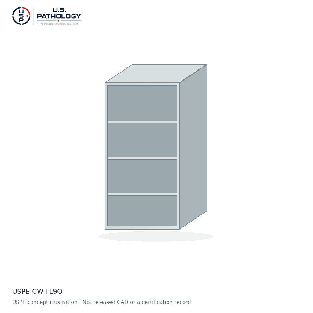 Open Prep Room Tall Storage Cabinet