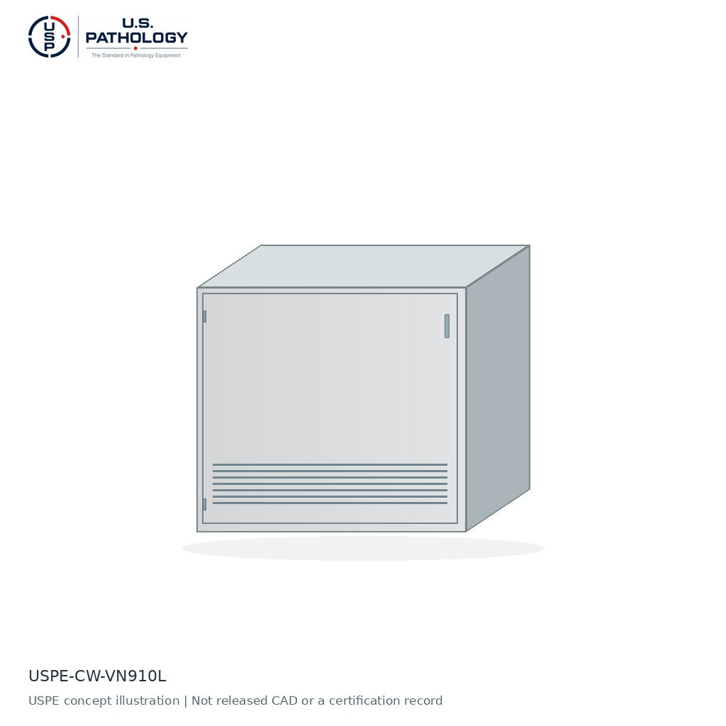 Prep Room Vented Equipment Cabinet, Left