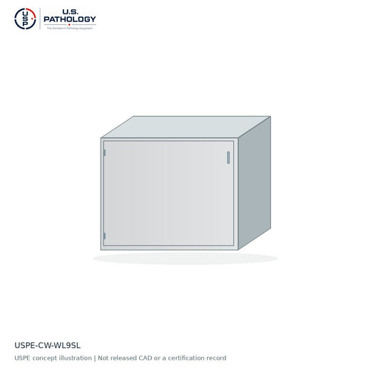 Solid Prep Room Wall Cabinet, Left