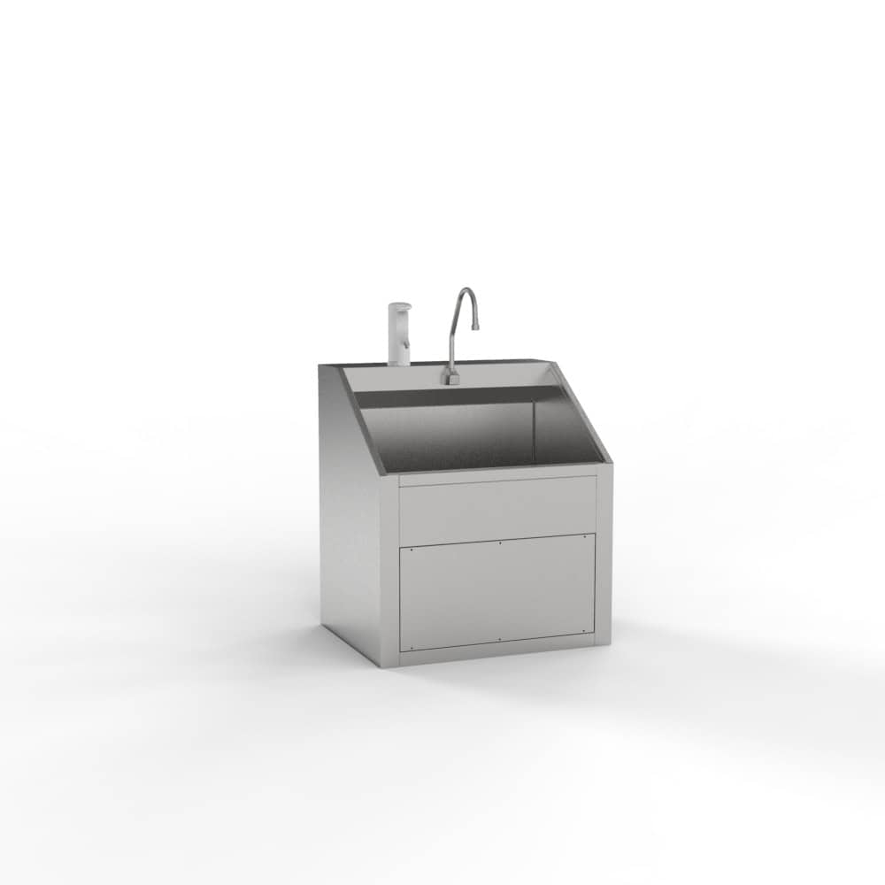 USPE Single Scrub Station, clean primary equipment view