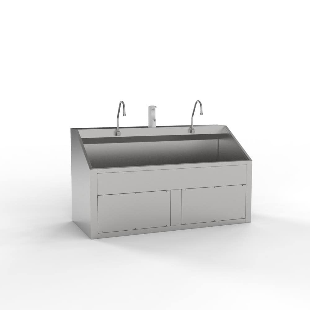 USPE Double Scrub Station, clean primary equipment view