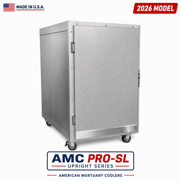 2 Body Extra Wide Upright Mortuary Cooler Shell Only | Bariatric Cabinet Without Refrigeration | Field Integration Ready