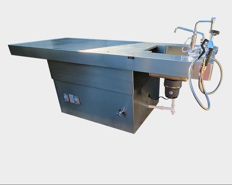 Adjustable Height Pedestal Autopsy Table – 1035 - 8PAT - American Mortuary Coolers & Equipments