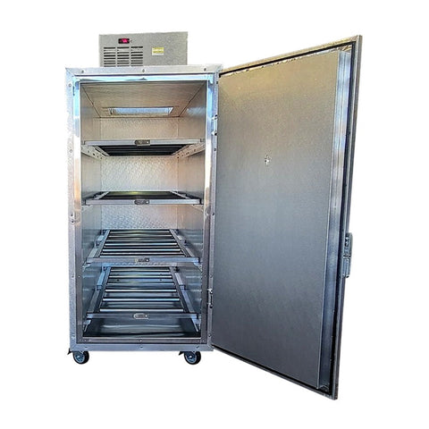 AMC 4BX-F 4-body mortuary freezer cabinet model-reference view