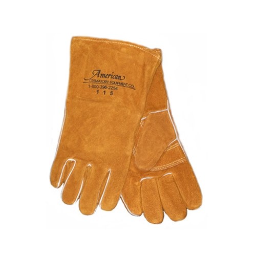 14" Leather Crematory Operator Gloves | AME 1030-SG14 | American Mortuary Equipment