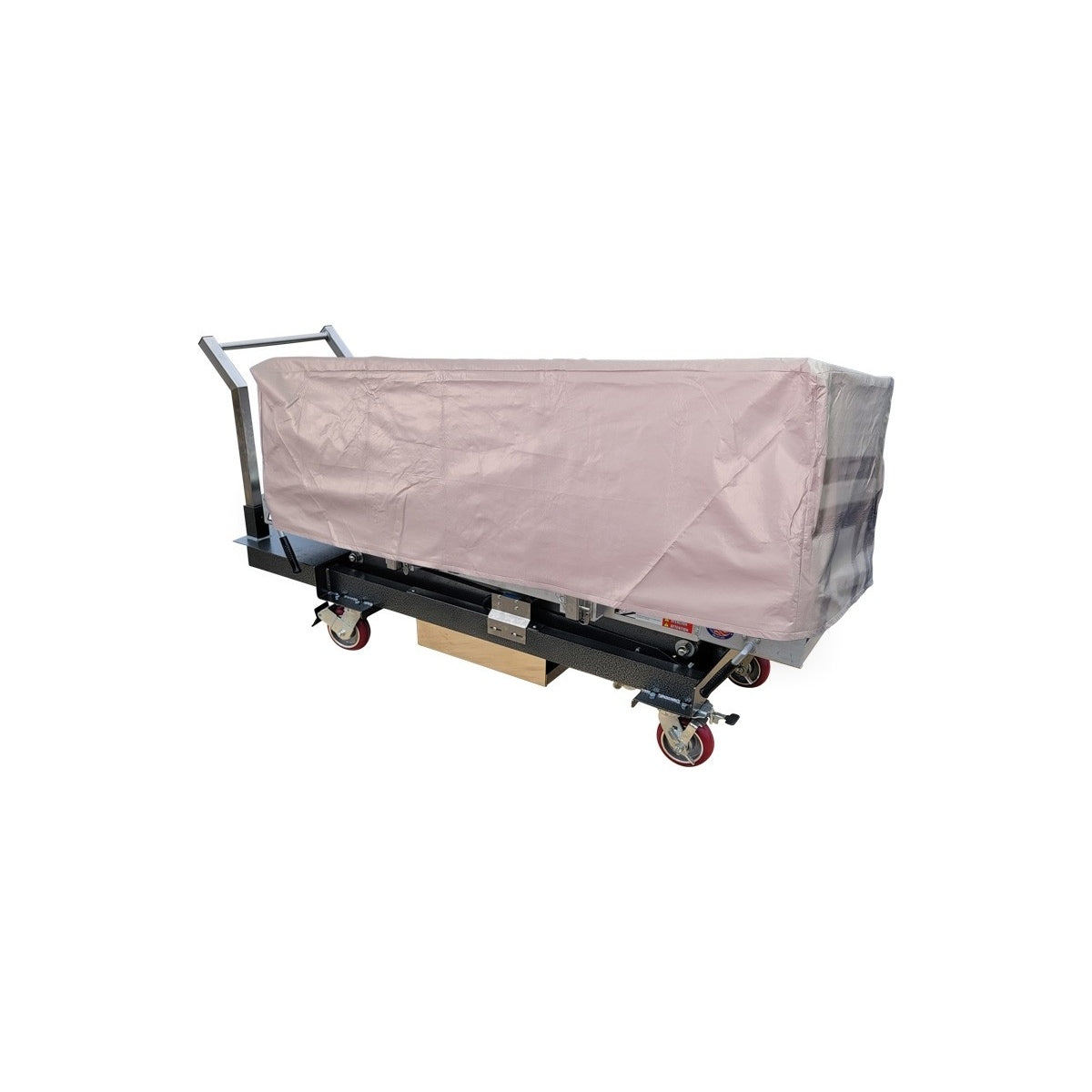 Covered Cadaver Scissor Lift, Battery-Powered - current view