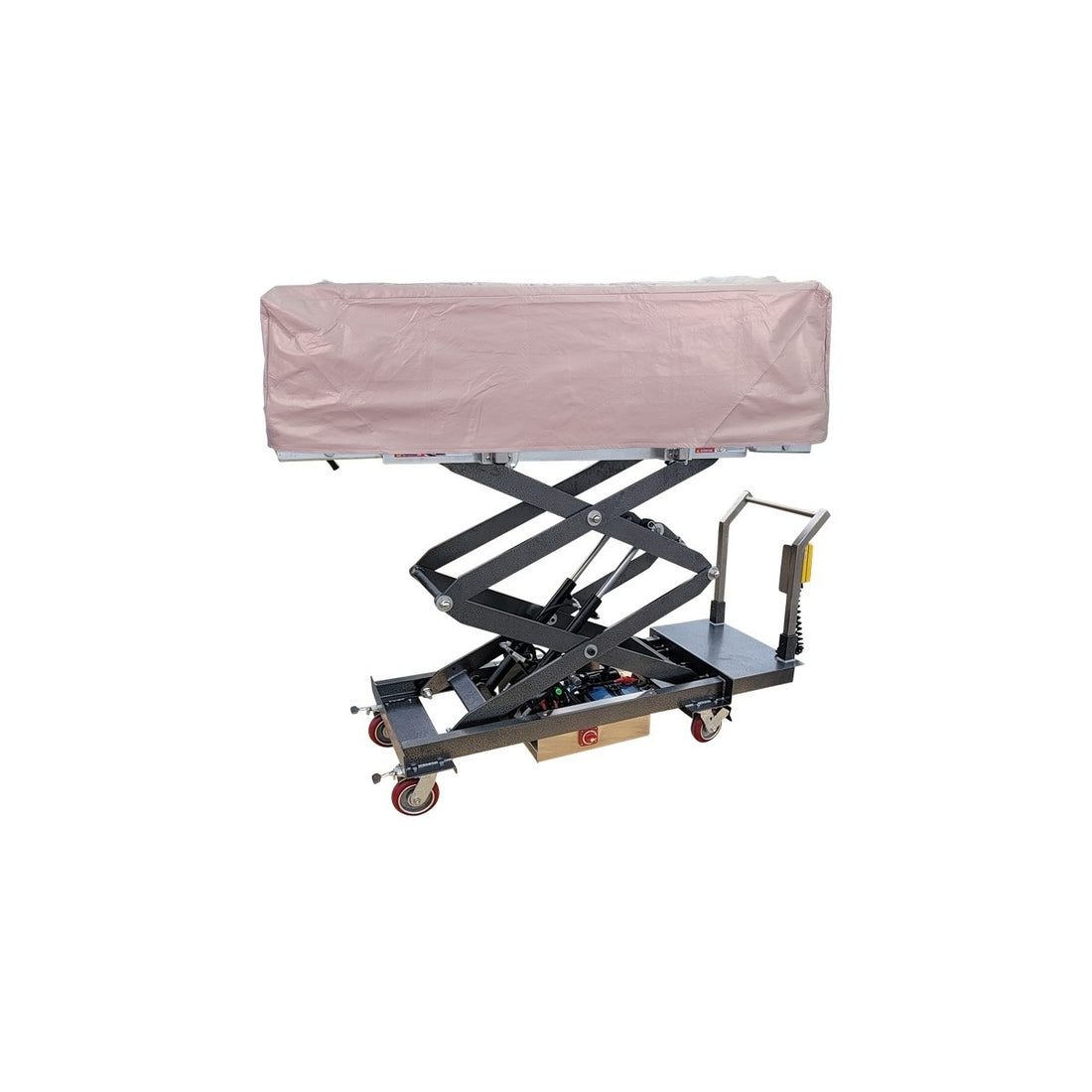 Covered Cadaver Scissor Lift, Battery-Powered