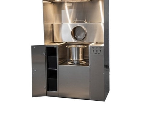 Cremains Processing Station with Storage Cabinet | AME 1030-3PS | American Mortuary Equipment