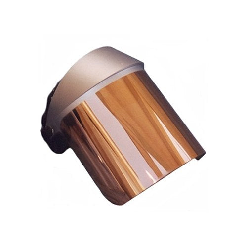 Heat-Reflective Gold Face Shield with Headgear