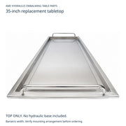 35-Inch Bariatric Embalming Table Replacement Top Only