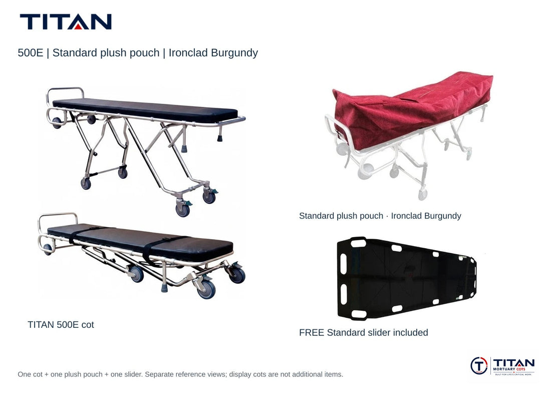 TITAN 500E Cot Combo with Plush Pouch & Free Slider