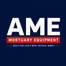American Mortuary Equipment logo | Manufacturer of mortuary equipment, pathology equipment, anatomy systems, autopsy tables and cadaver handling solutions