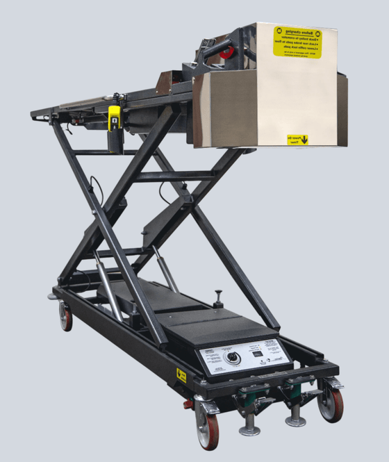 Automatic Crematory Loader Model 1030-L-AL, 1,000 lb capacity retort loading system