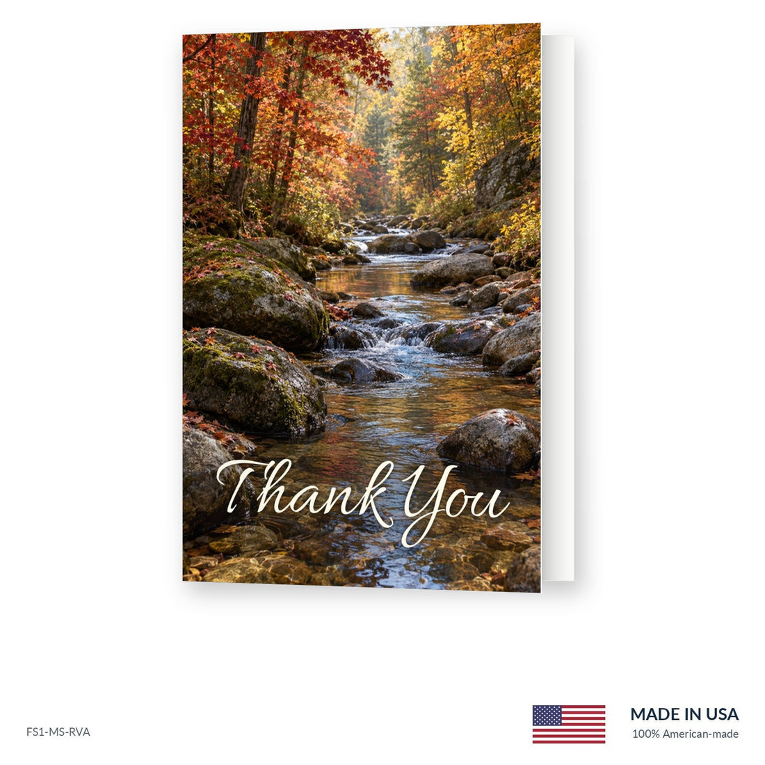 Autumn Creek Funeral Acknowledgment Cards