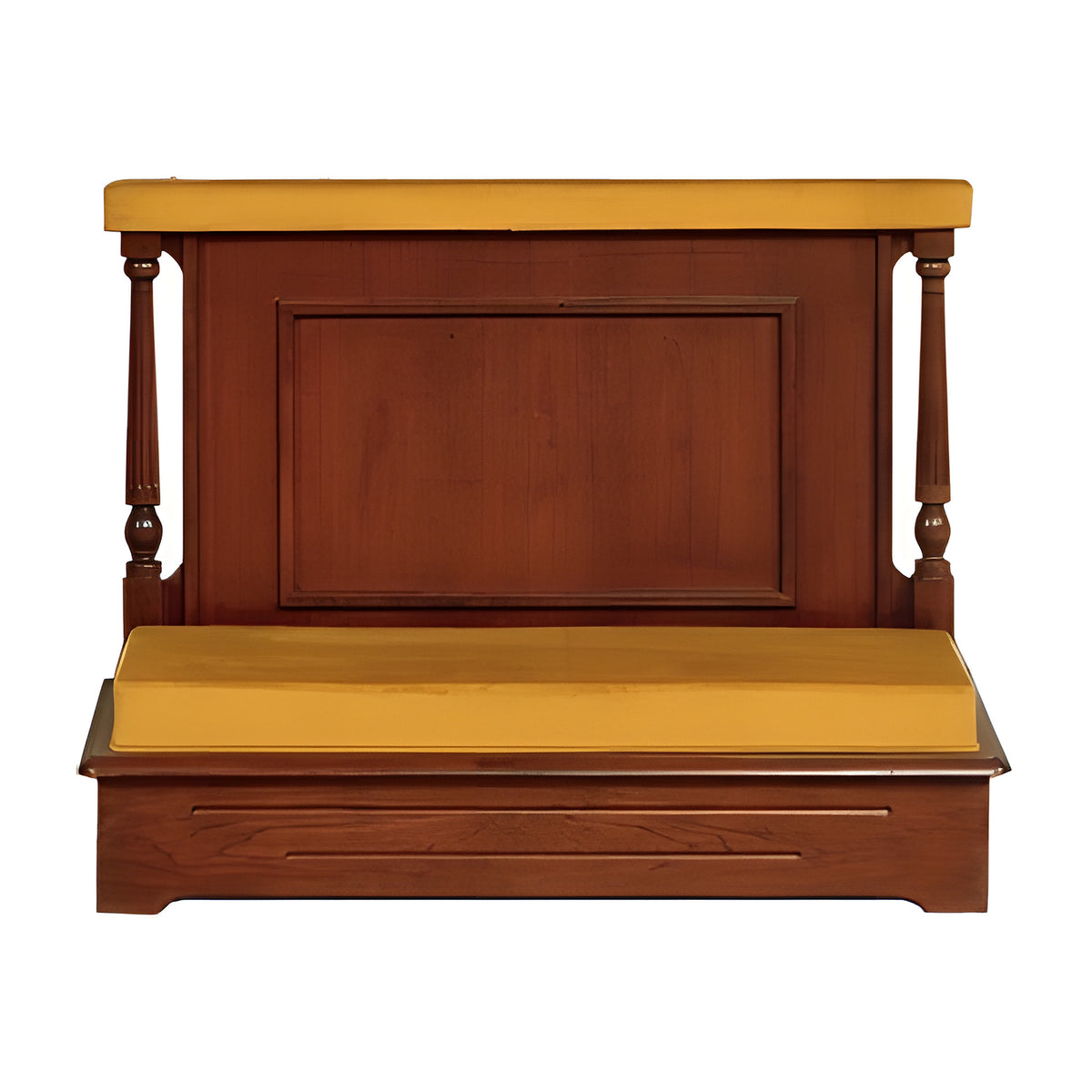 Beacon Prayer Rail in solid cherry by American Mortuary Equipment