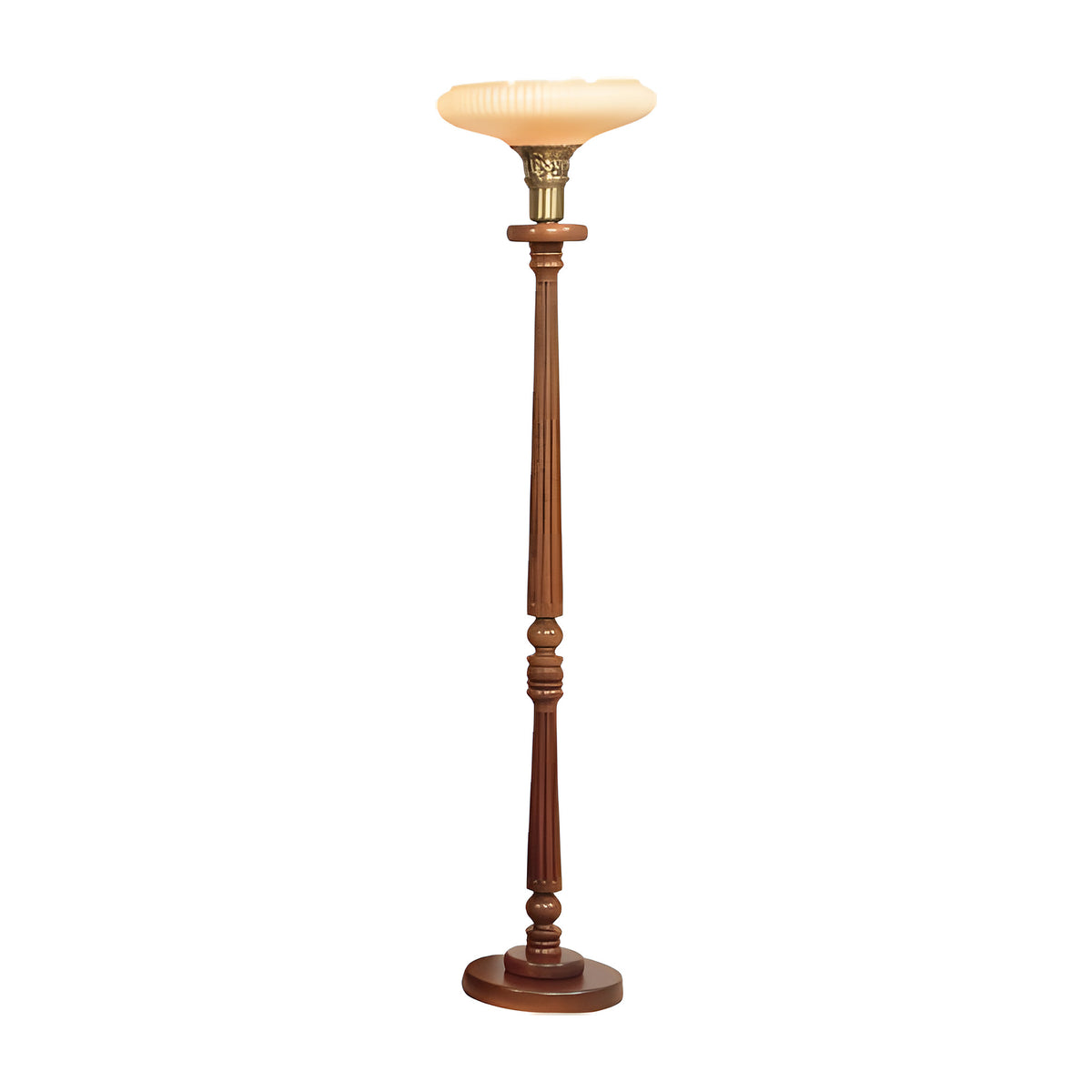 Beacon Torchiere Lamp in solid cherry by American Mortuary Equipment