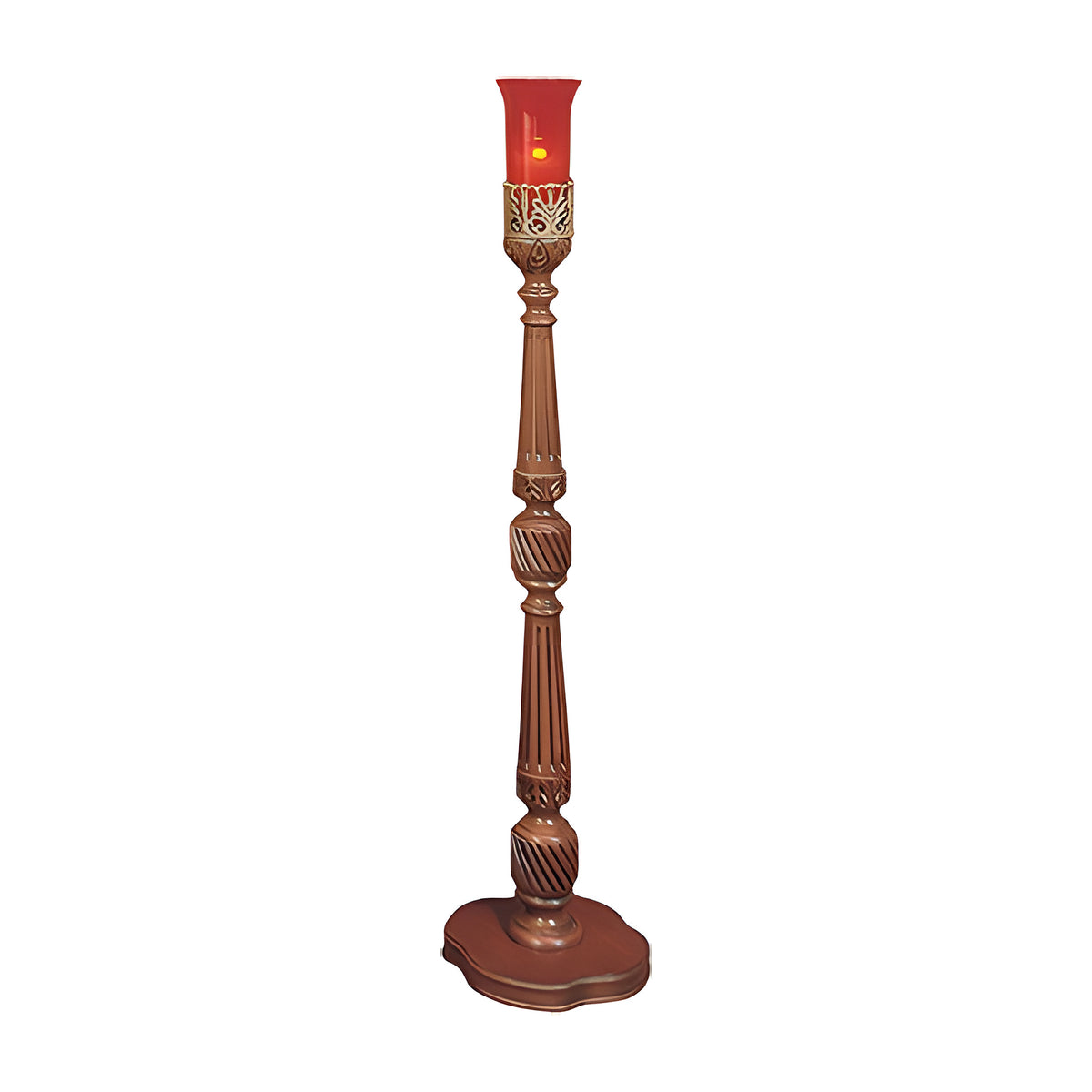 Belmont Candlestick in solid cherry in a French Provincial style by American Mortuary Equipment