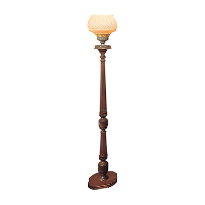 Belmont Torchiere Lamp in solid cherry in a French Provincial style by American Mortuary Equipment