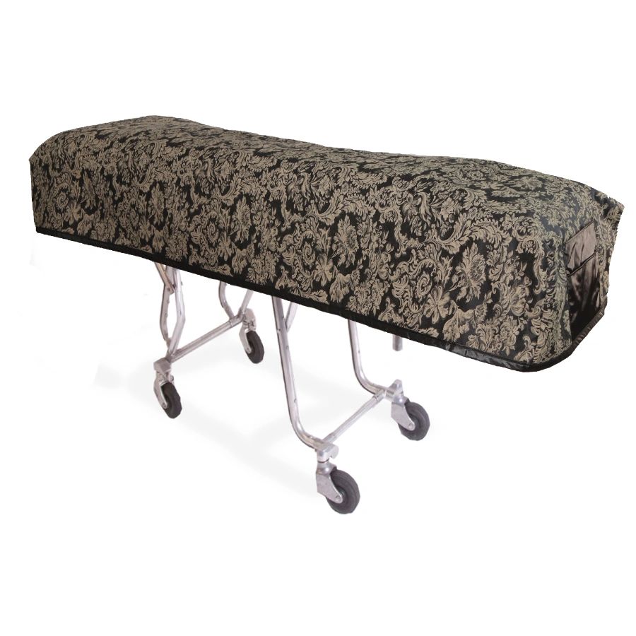 Black Gold Paisley Cot Cover