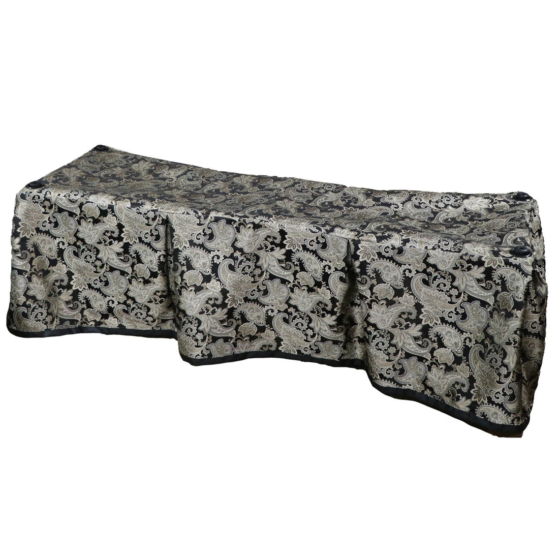 Black Floral Church Truck Drape