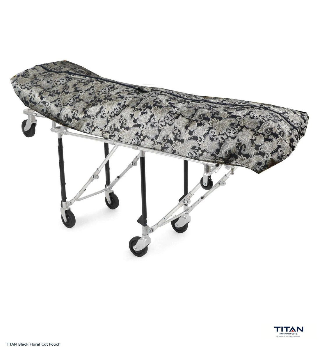 TITAN Black Floral Cot Pouch
