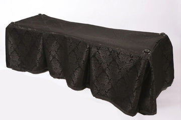 Black Damask Church Truck Drape